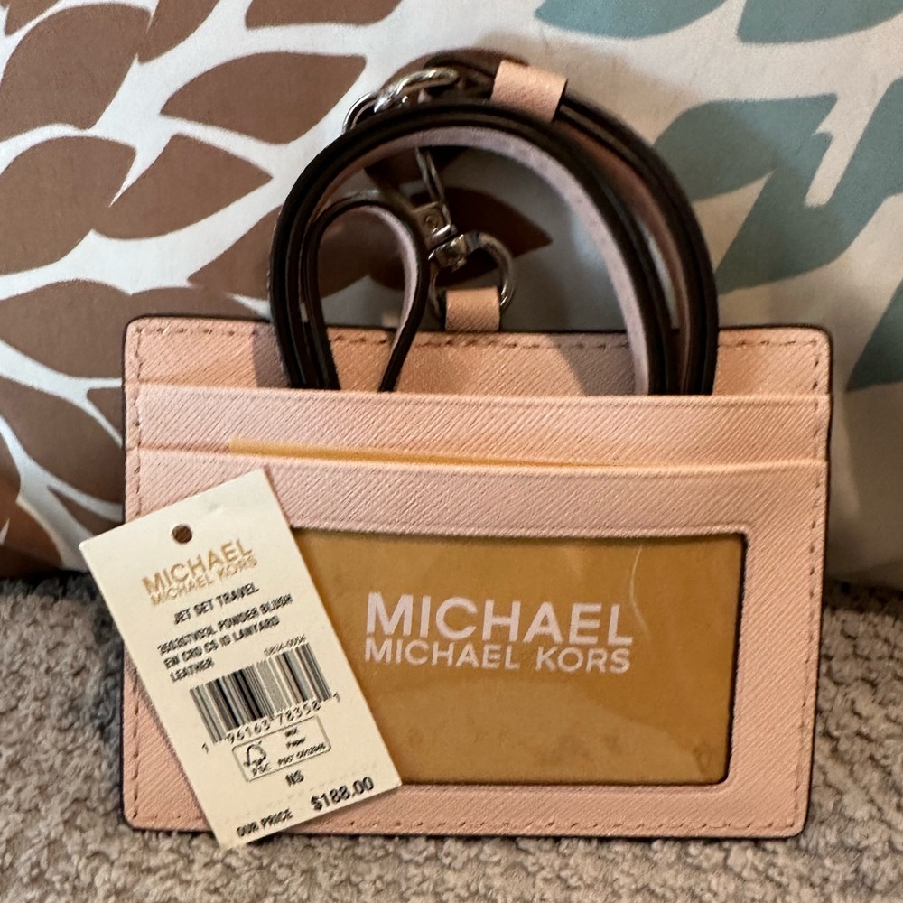 Michael Kors Jet Lanyard PINK- NWT